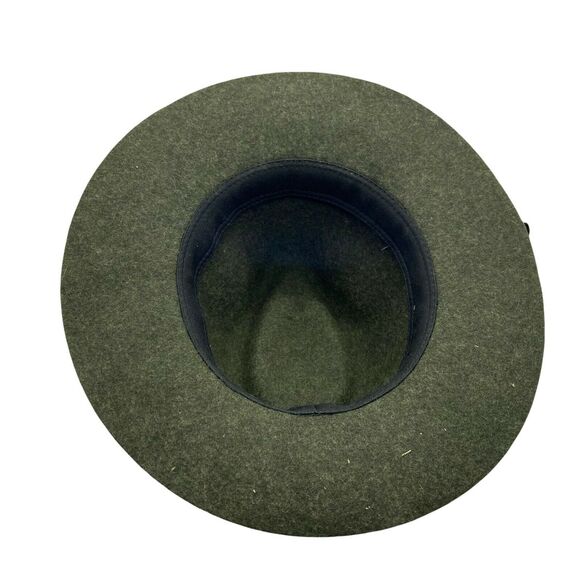Oktoberfest Fedora Hat German Headwear Unisex Alpen Green Wool Trachten Size 7 - Picture 5 of 14